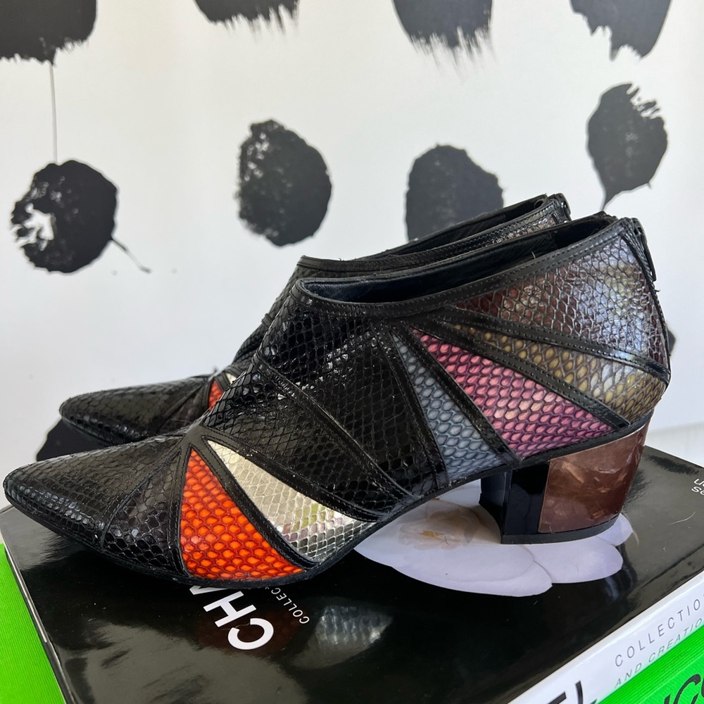 Rodarte Embossed Pointe Toe Booties Size 41 or 11